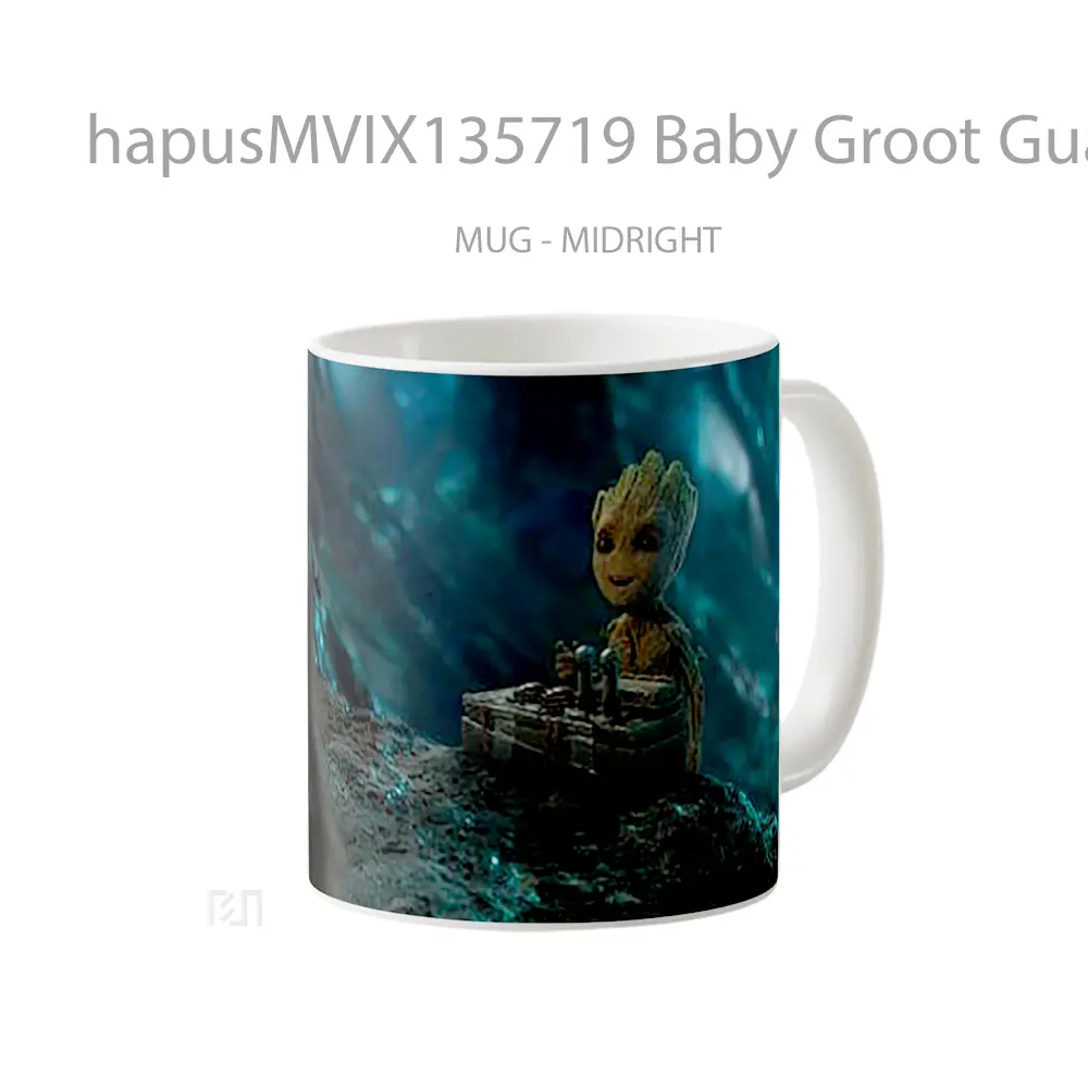 Mug Baby Groot Guardians Of The Galaxy V2 Gelas Superhero - All-side / Desain
