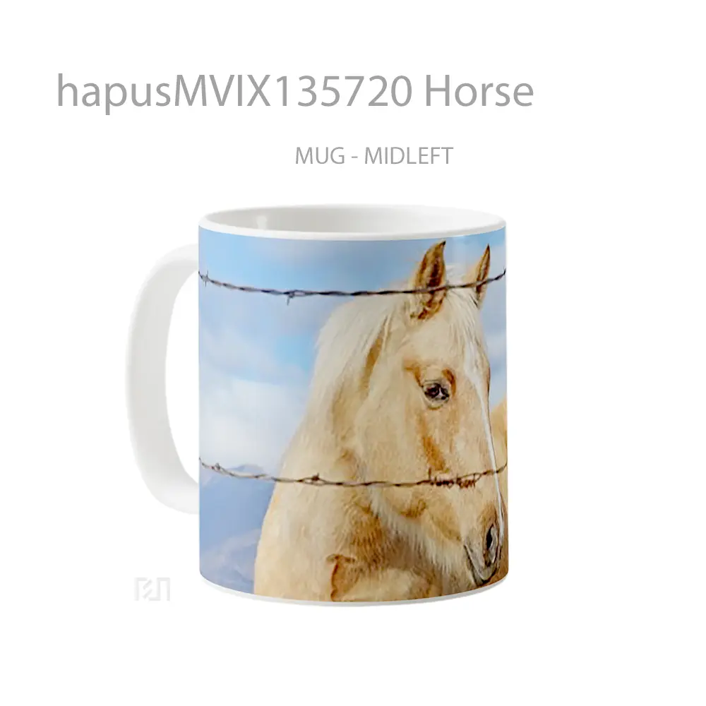 Mug Horse Gelas Hewan Lucu - All-side / Desain