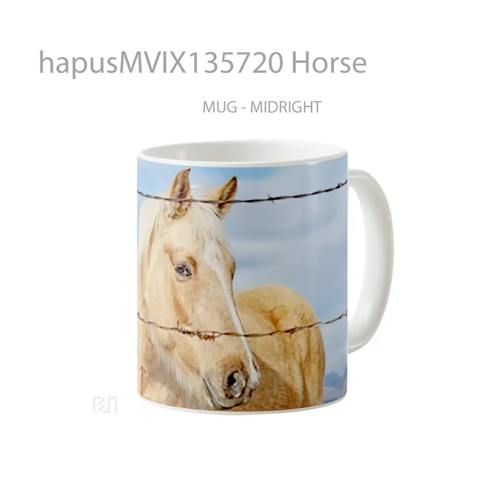 Mug Horse Gelas Hewan Lucu - All-side / Desain
