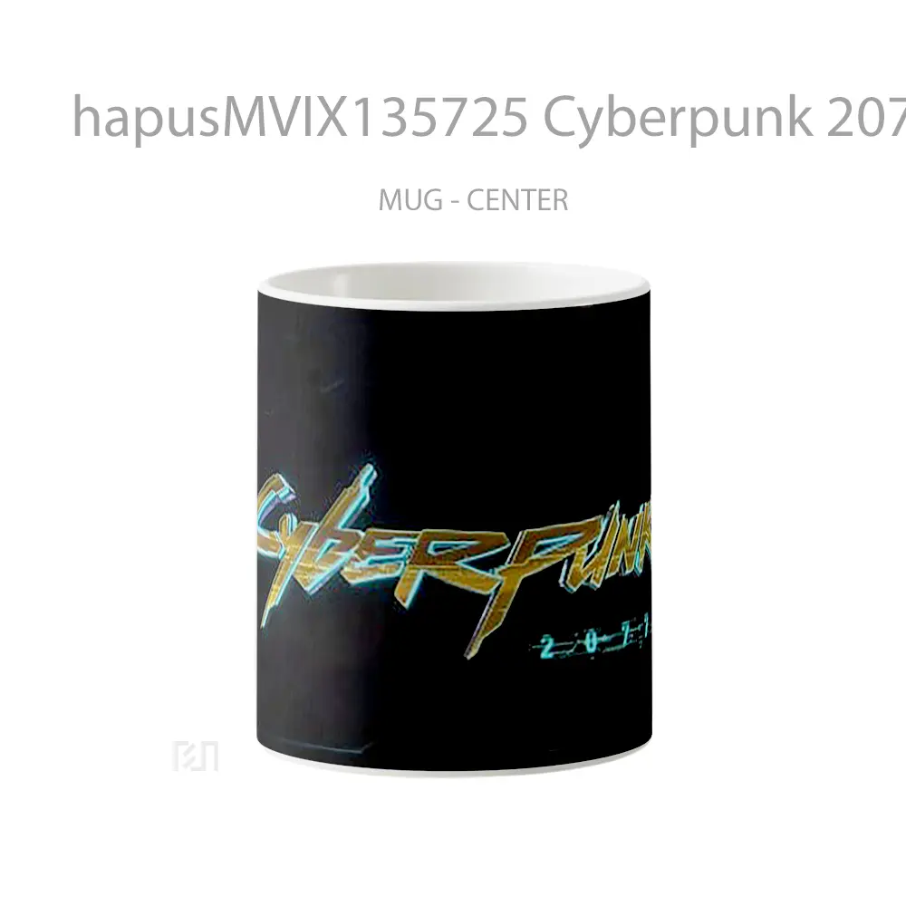Mug Cyberpunk 2077 Logo Cangkir Gamer