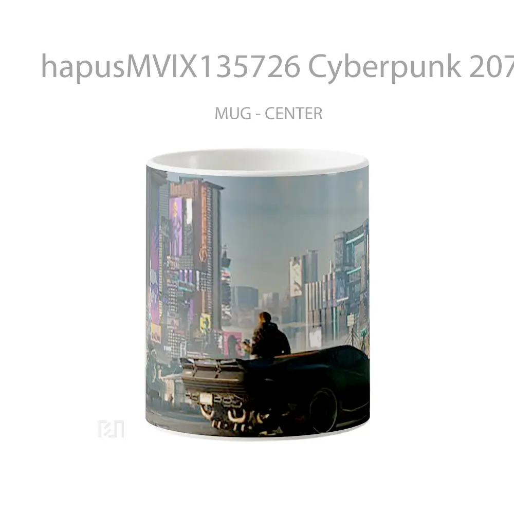 Mug Cyberpunk 2077 Car Cangkir Gamer