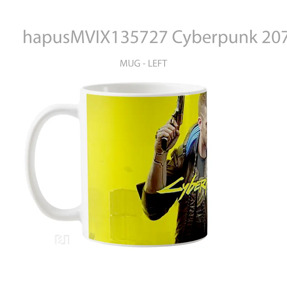 Mug Cyberpunk 2077 V5 Cangkir Gamer - All-side / Desain