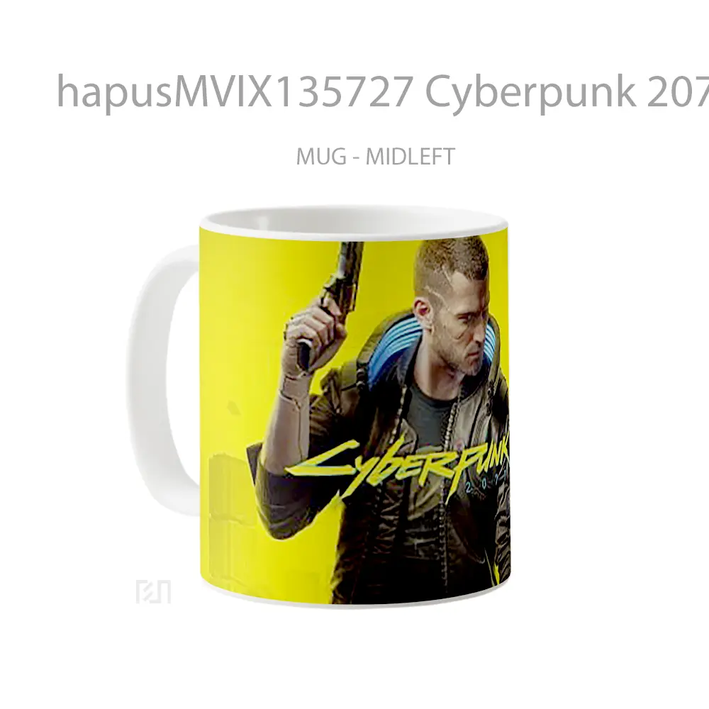 Mug Cyberpunk 2077 V5 Cangkir Gamer - All-side / Desain