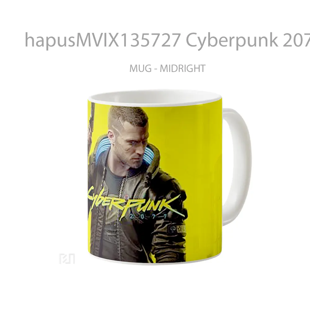 Mug Cyberpunk 2077 V5 Cangkir Gamer - All-side / Desain