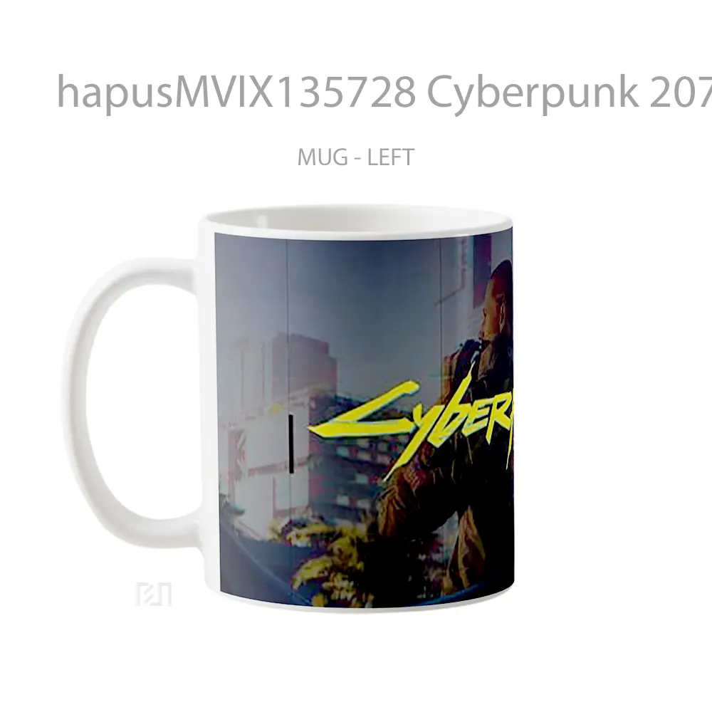 Mug Cyberpunk 2077 V6 Cangkir Gamer - All-side / Desain