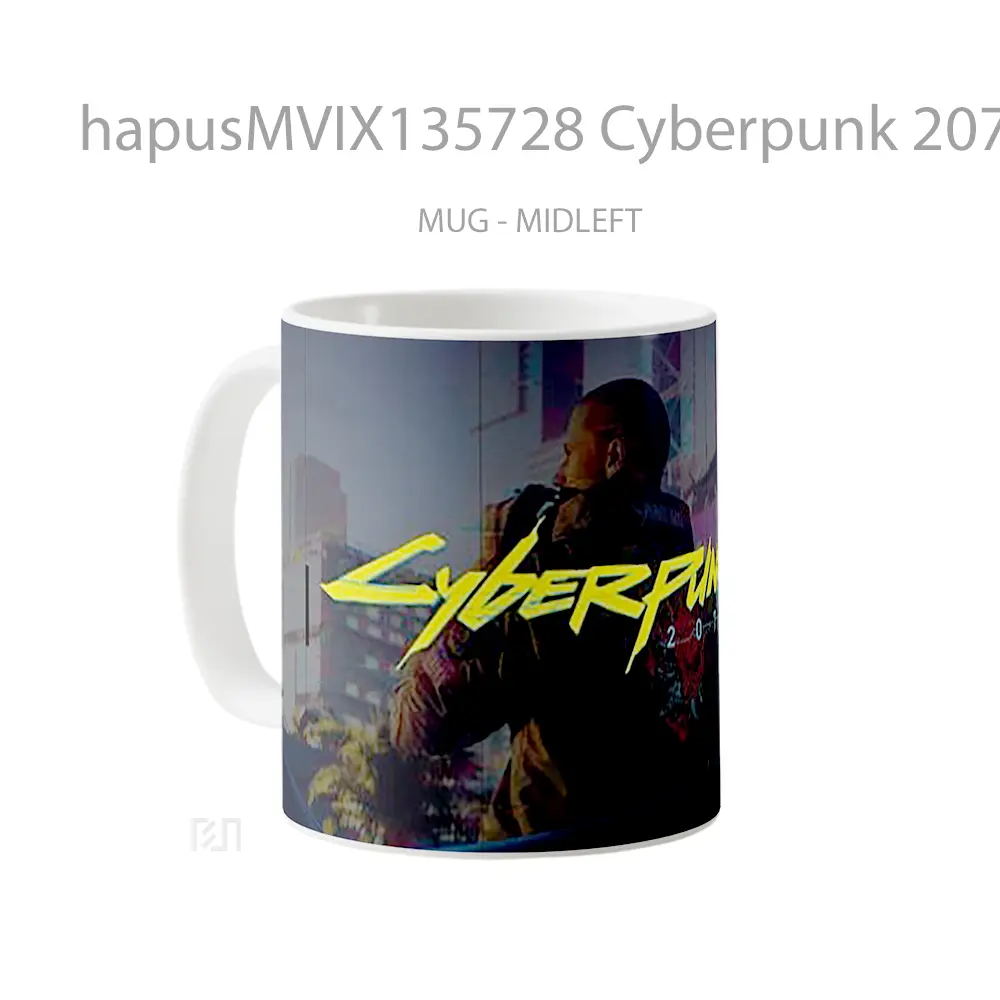 Mug Cyberpunk 2077 V6 Cangkir Gamer - All-side / Desain