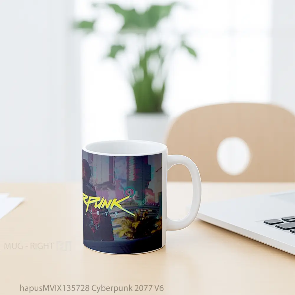 Mug Cyberpunk 2077 V6 Cangkir Gamer - All-side / Desain