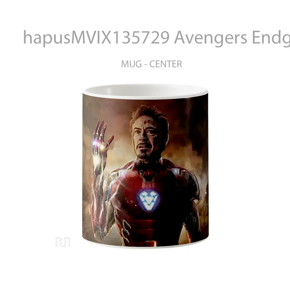 Mug Avengers Endgame Iron Man Tony Stark Infinity Stones Gelas Superhero