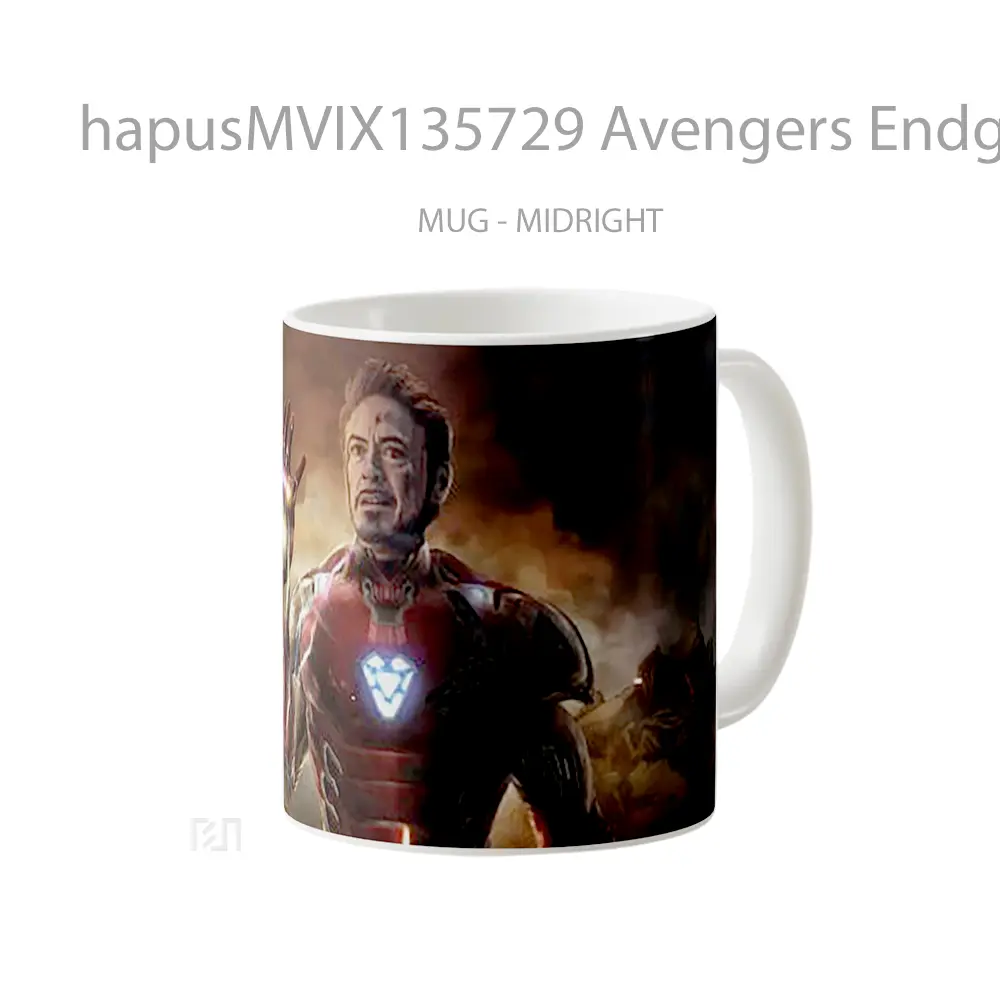 Mug Avengers Endgame Iron Man Tony Stark Infinity Stones Gelas Superhero - All-side / Desain