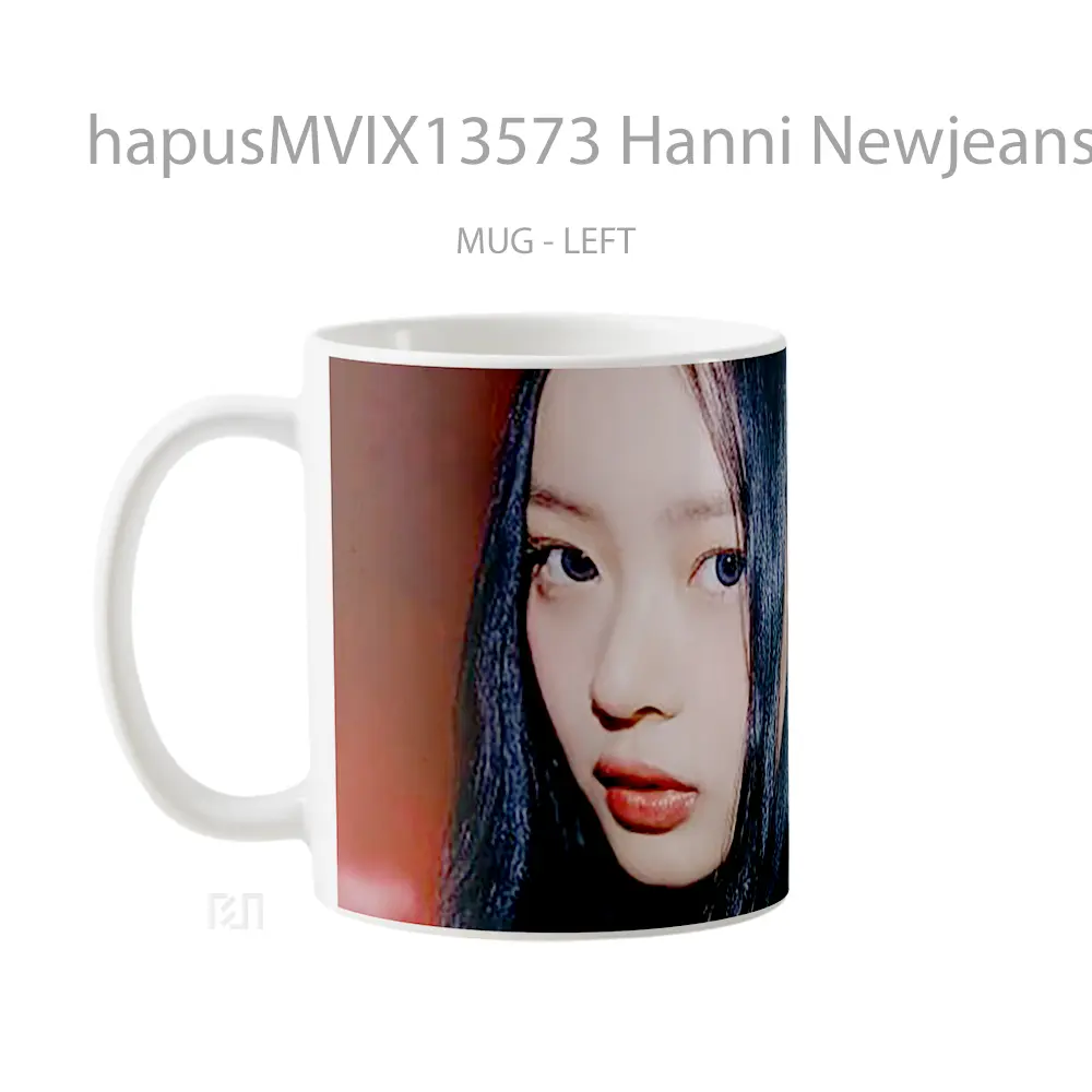 Mug Hanni Newjeans Gelas Keramik Unik - All-side / Desain