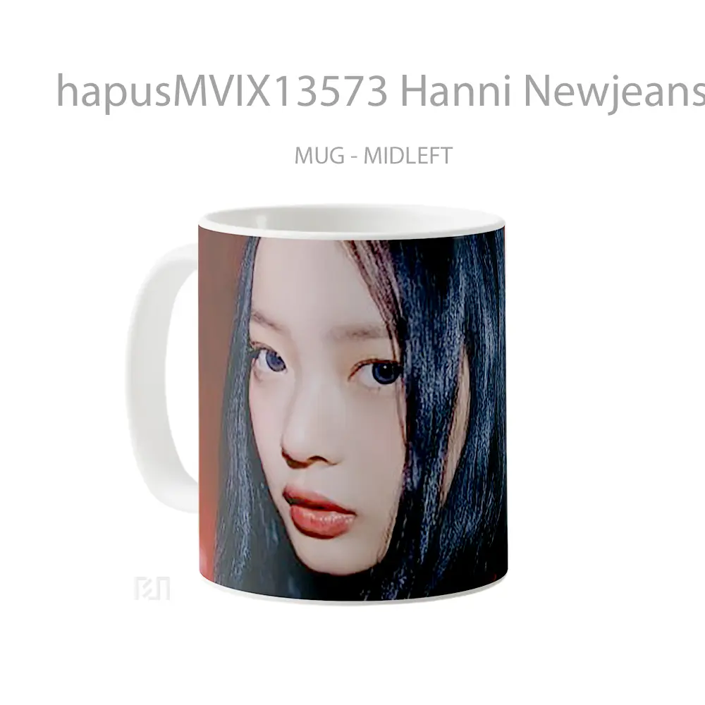 Mug Hanni Newjeans Gelas Keramik Unik - All-side / Desain