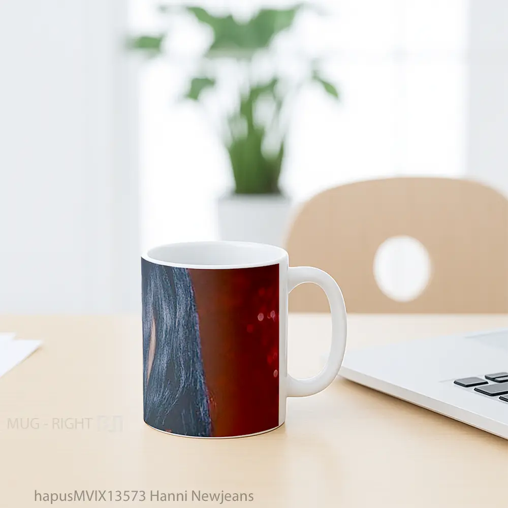 Mug Hanni Newjeans Gelas Keramik Unik - All-side / Desain