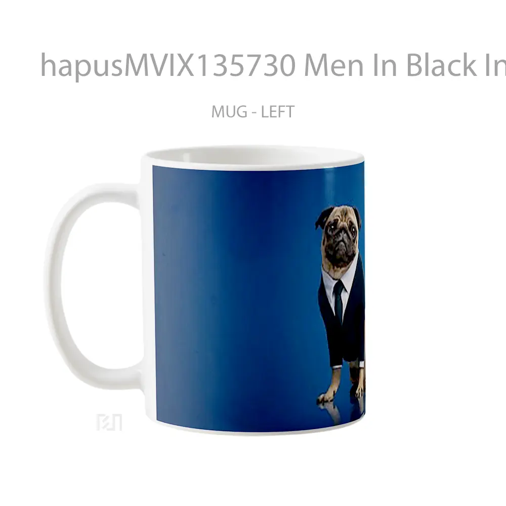 Mug Men In Black International Frank The Pug Gelas Keramik Unik - All-side / Desain