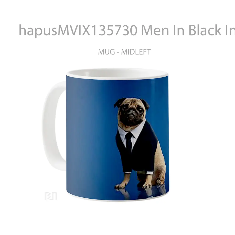 Mug Men In Black International Frank The Pug Gelas Keramik Unik - All-side / Desain