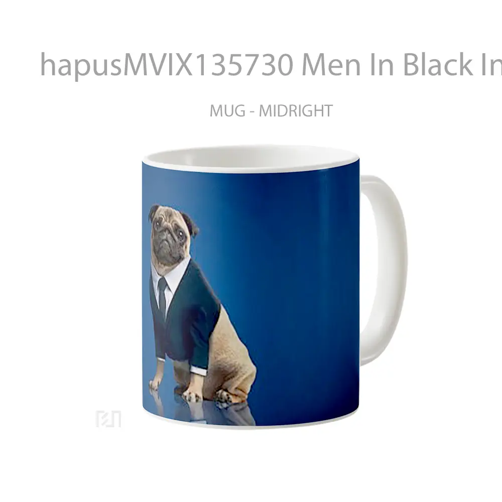 Mug Men In Black International Frank The Pug Gelas Keramik Unik - All-side / Desain