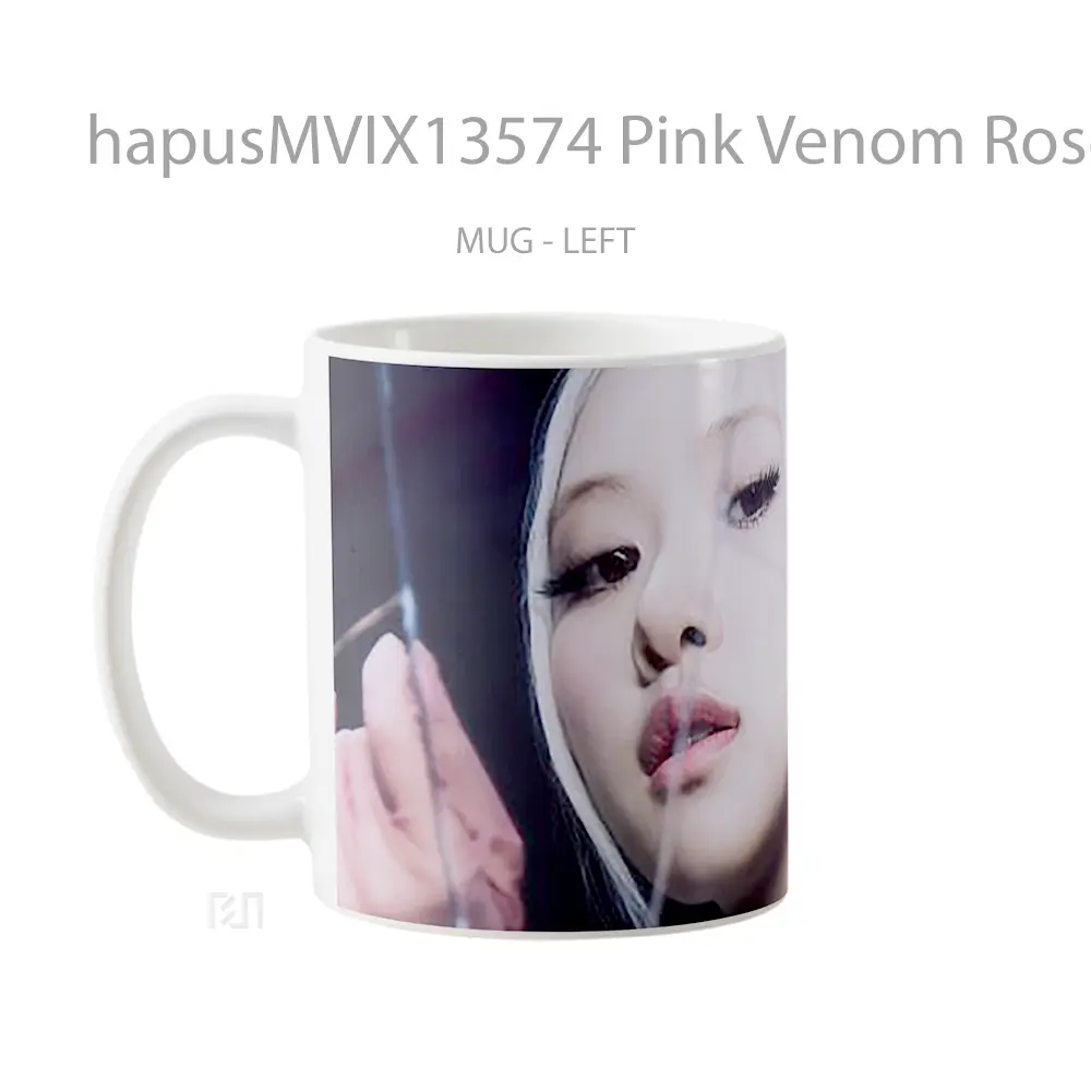 Mug Pink Venom Rose Blackpink V1 Gelas Superhero - All-side / Desain