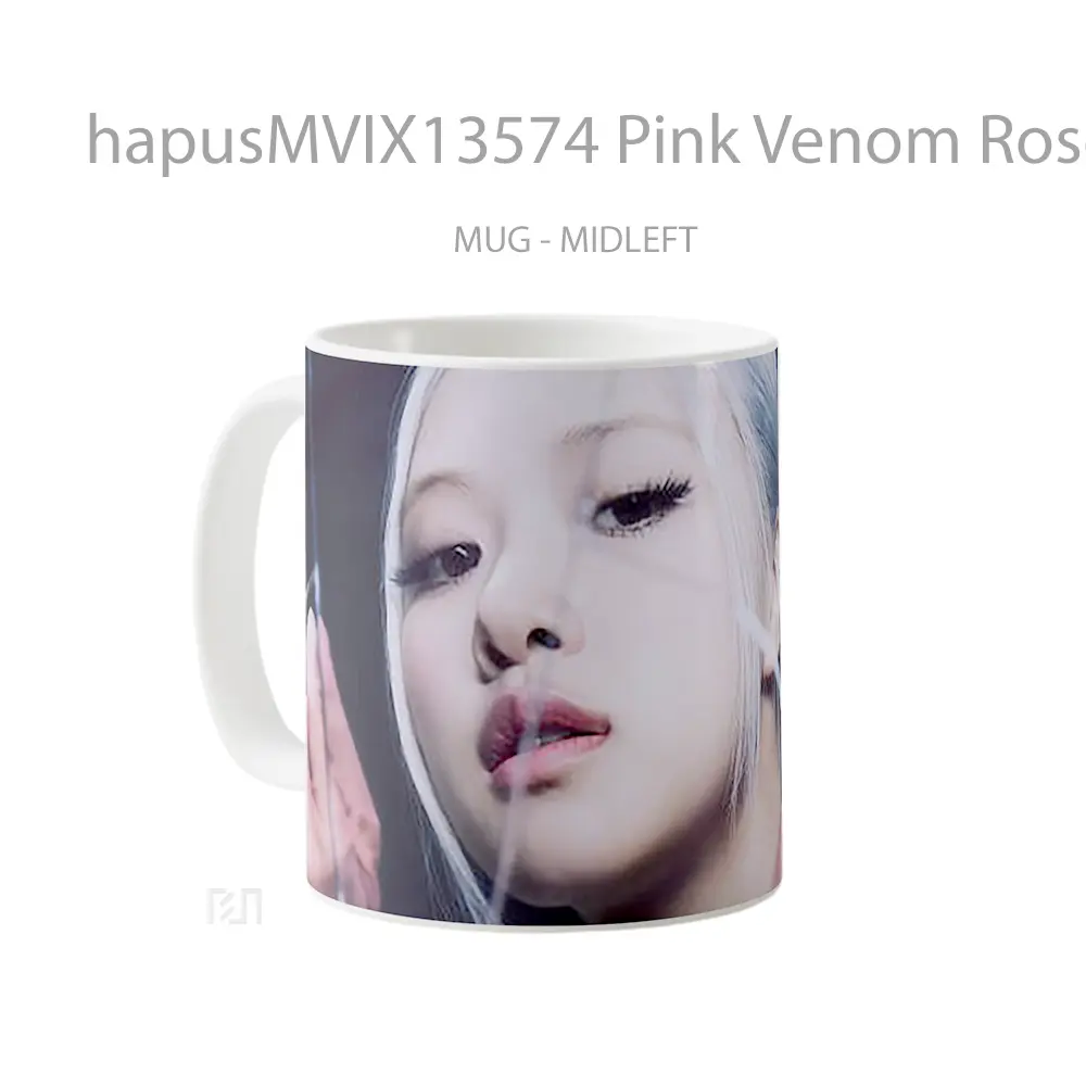 Mug Pink Venom Rose Blackpink V1 Gelas Superhero - All-side / Desain