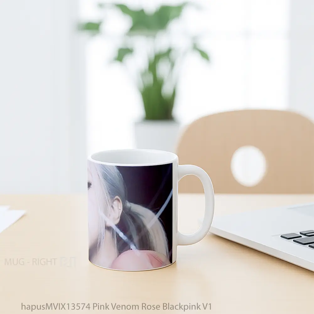 Mug Pink Venom Rose Blackpink V1 Gelas Superhero - All-side / Desain