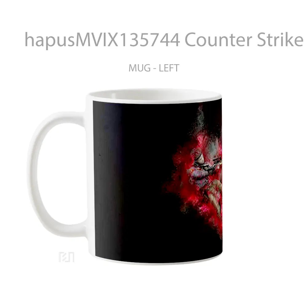 Mug Counter Strike Global Offensive Csgo V4 Cangkir Gamer - All-side / Desain