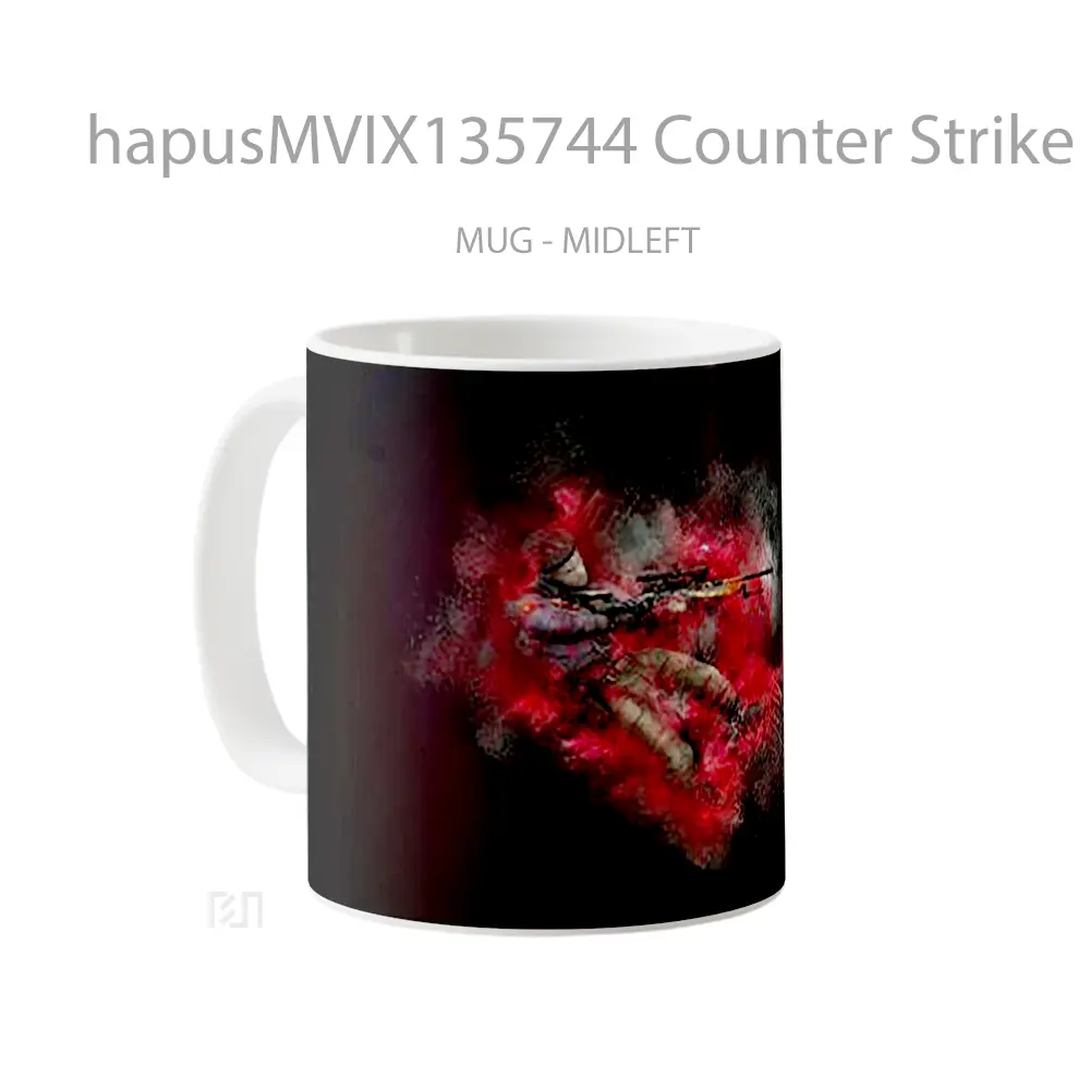 Mug Counter Strike Global Offensive Csgo V4 Cangkir Gamer - All-side / Desain