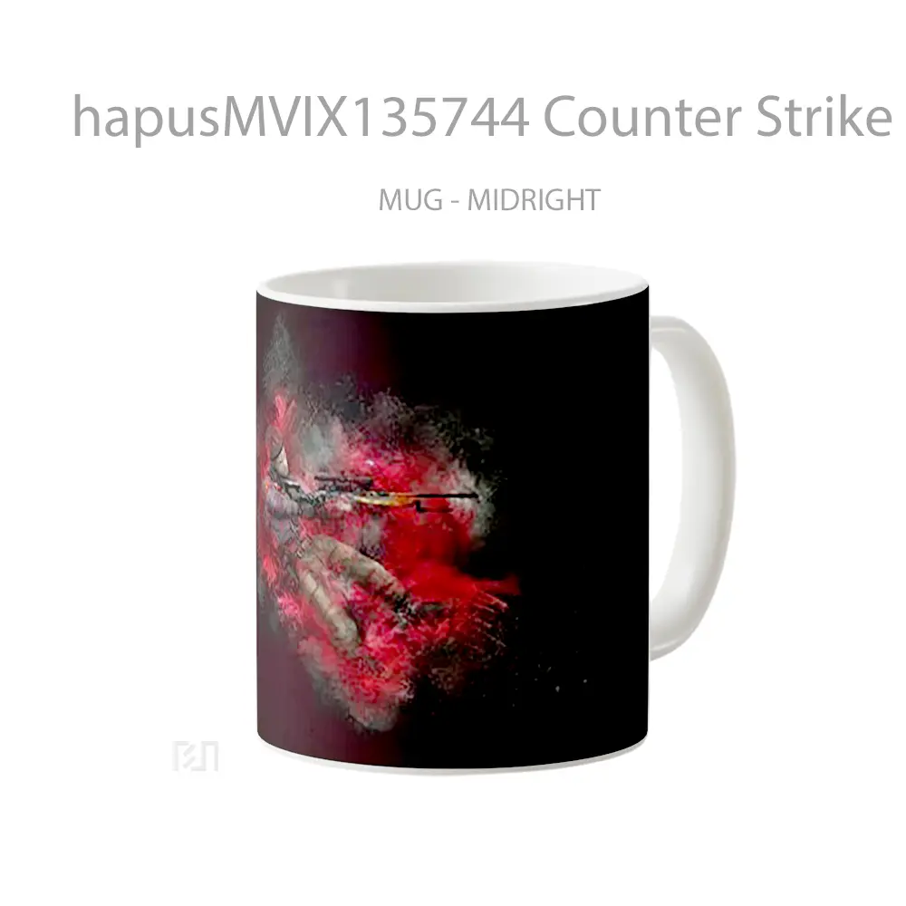 Mug Counter Strike Global Offensive Csgo V4 Cangkir Gamer - All-side / Desain