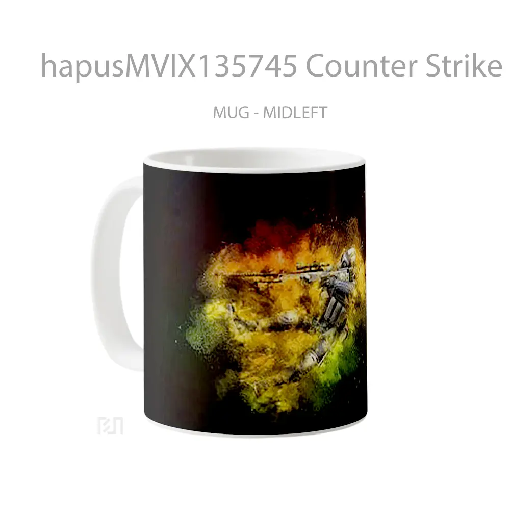 Mug Counter Strike Global Offensive Csgo V5 Cangkir Gamer - All-side / Desain