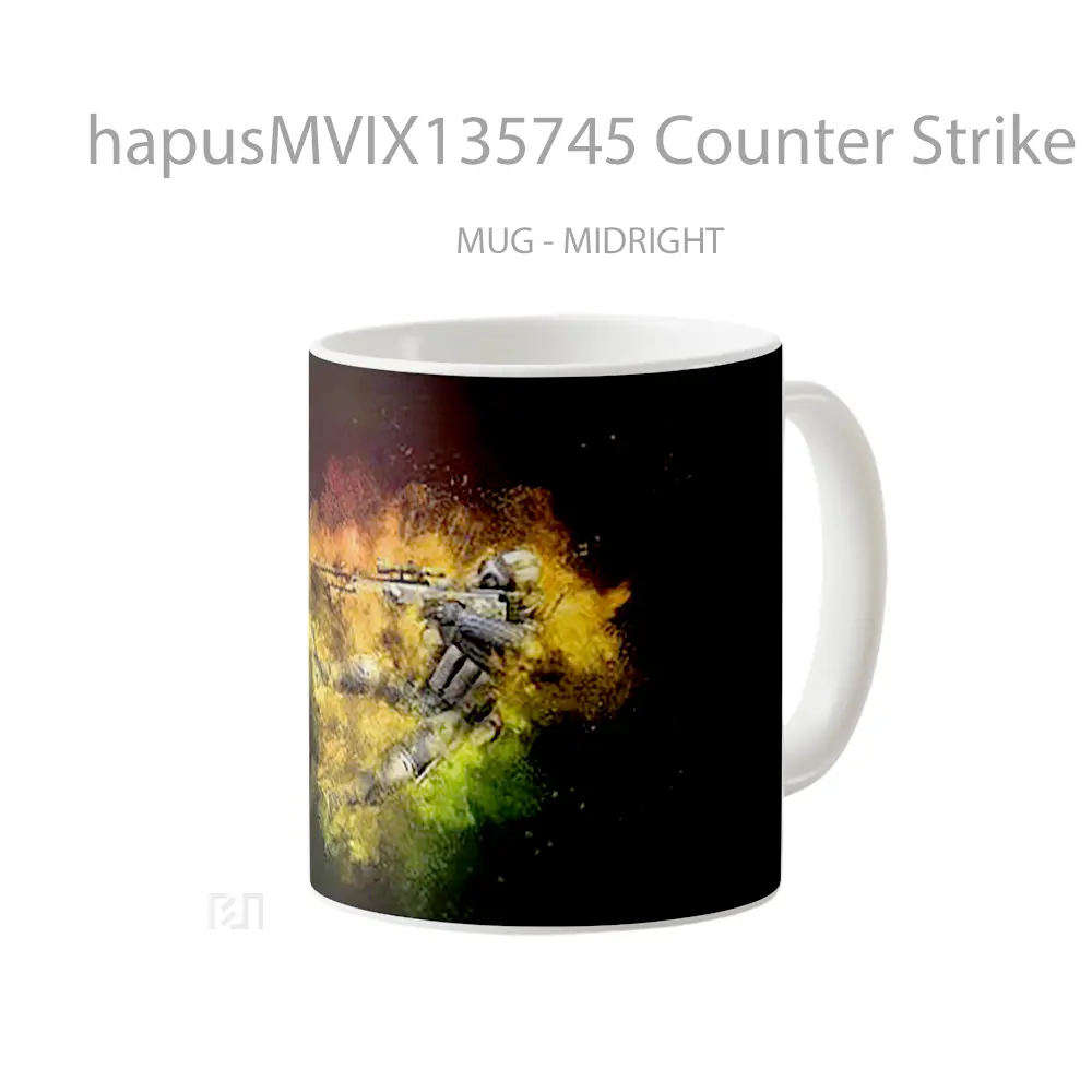 Mug Counter Strike Global Offensive Csgo V5 Cangkir Gamer - All-side / Desain