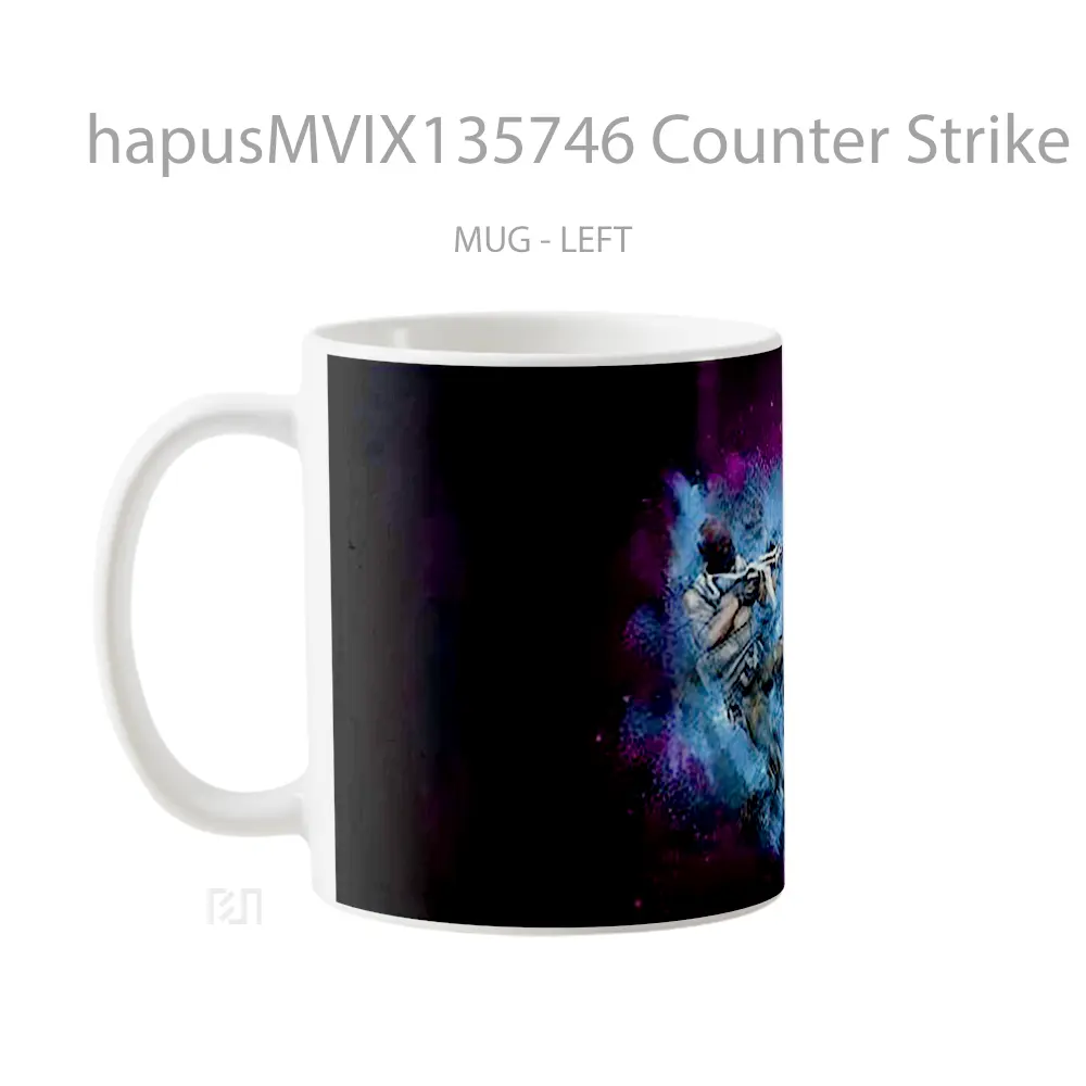 Mug Counter Strike Global Offensive Csgo V6 Cangkir Gamer - All-side / Desain
