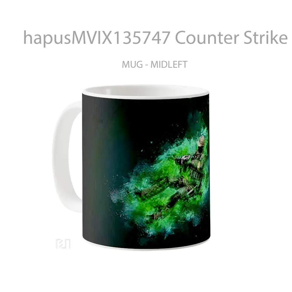 Mug Counter Strike Global Offensive Csgo V7 Cangkir Gamer - All-side / Desain