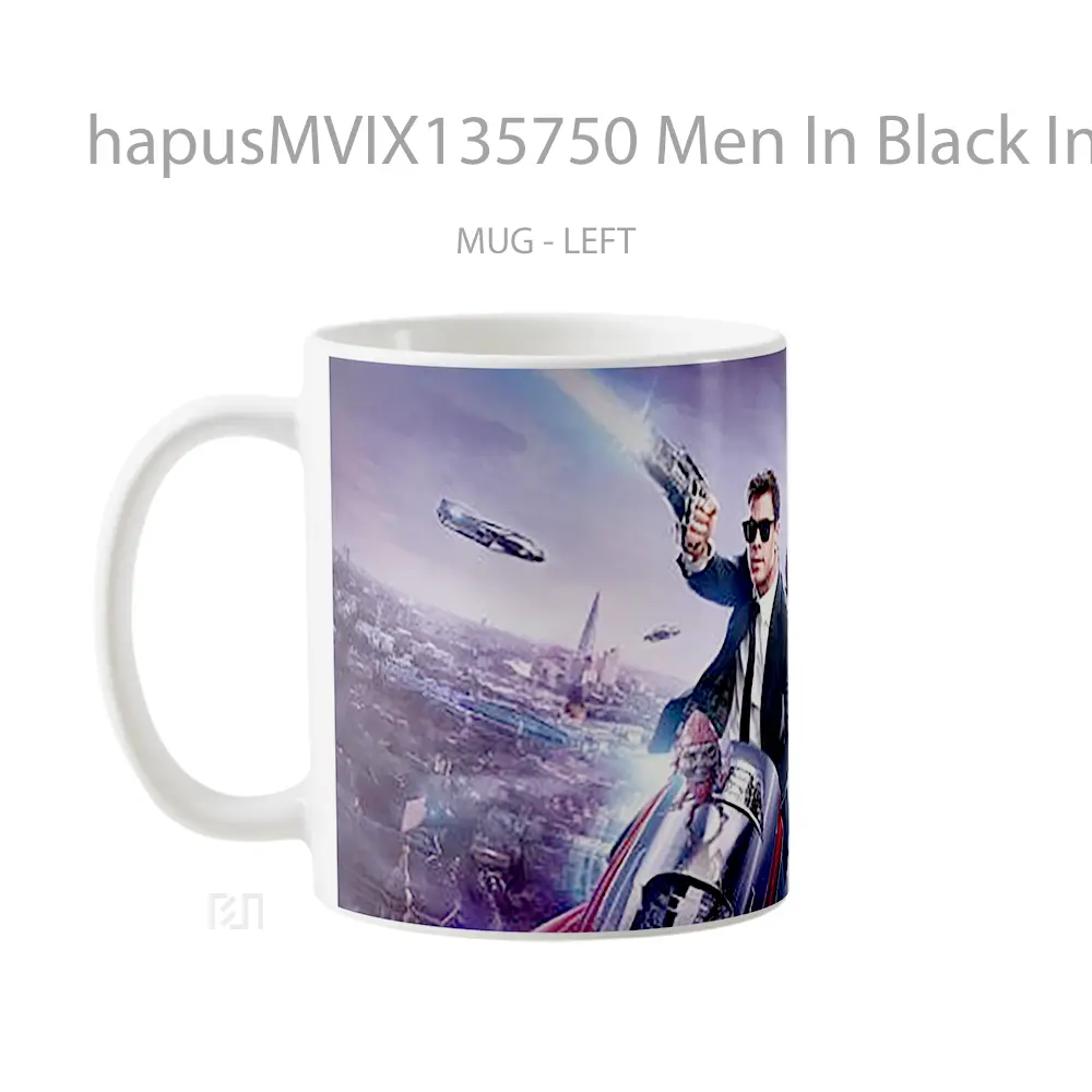 Mug Men In Black International V2 Gelas Keramik Unik - All-side / Desain