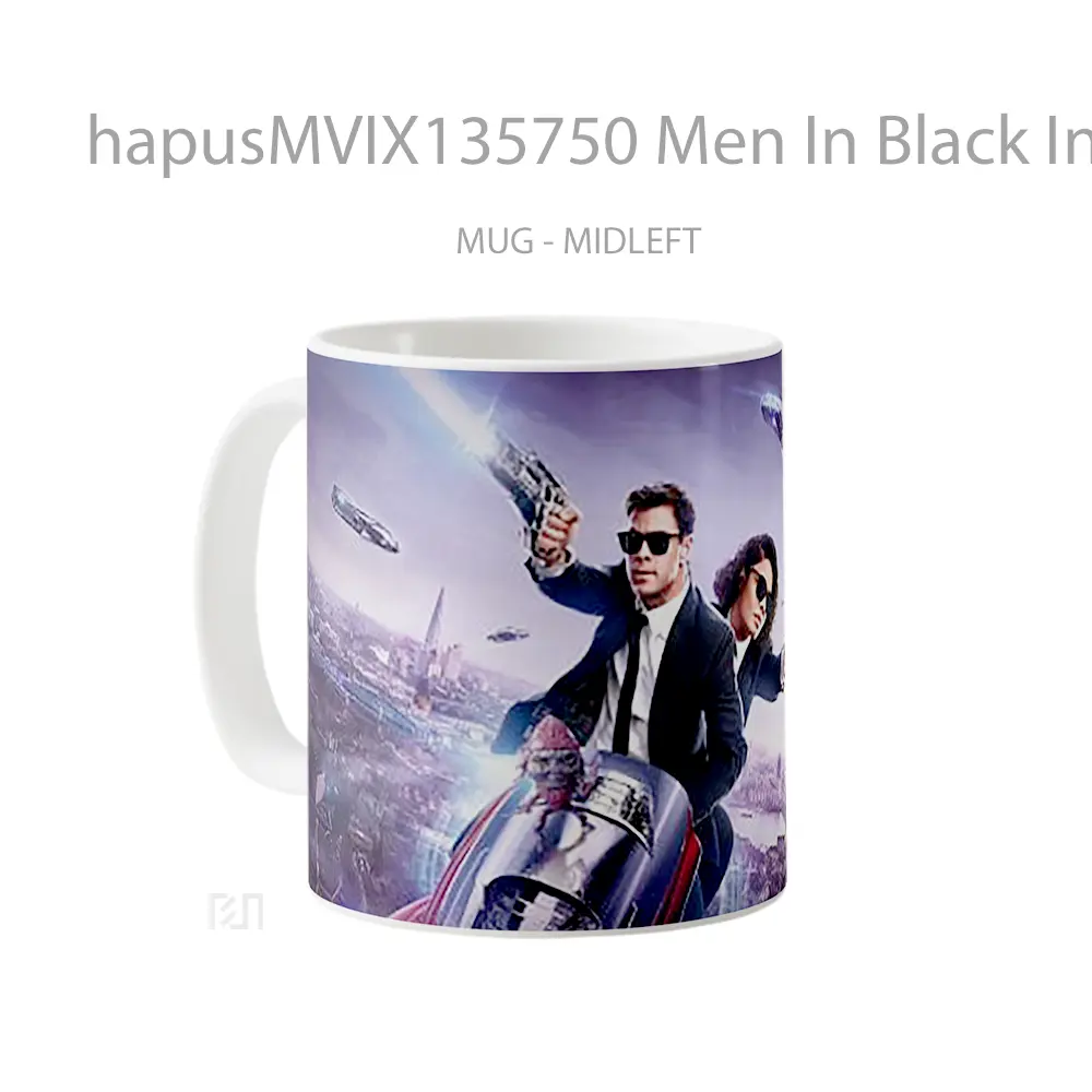 Mug Men In Black International V2 Gelas Keramik Unik - All-side / Desain