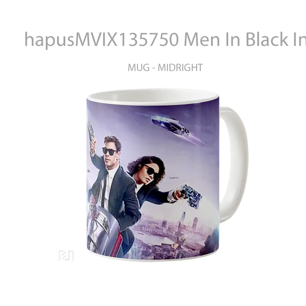 Mug Men In Black International V2 Gelas Keramik Unik - All-side / Desain