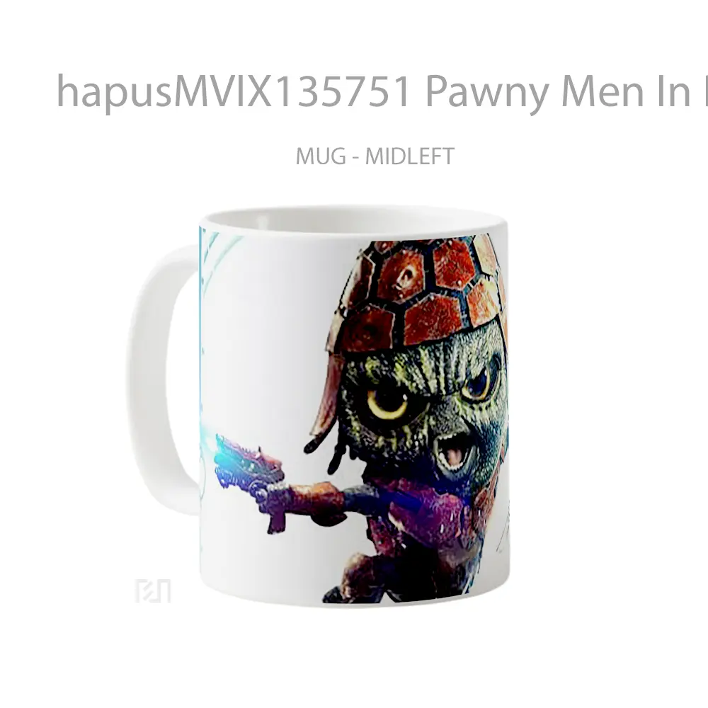 Mug Pawny Men In Black International Gelas Keramik Unik - All-side / Desain