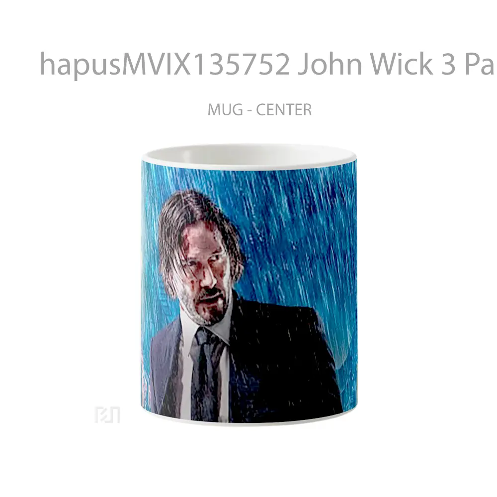 Mug John Wick 3 Parebellum Keanu Reeves Gelas Keramik Unik