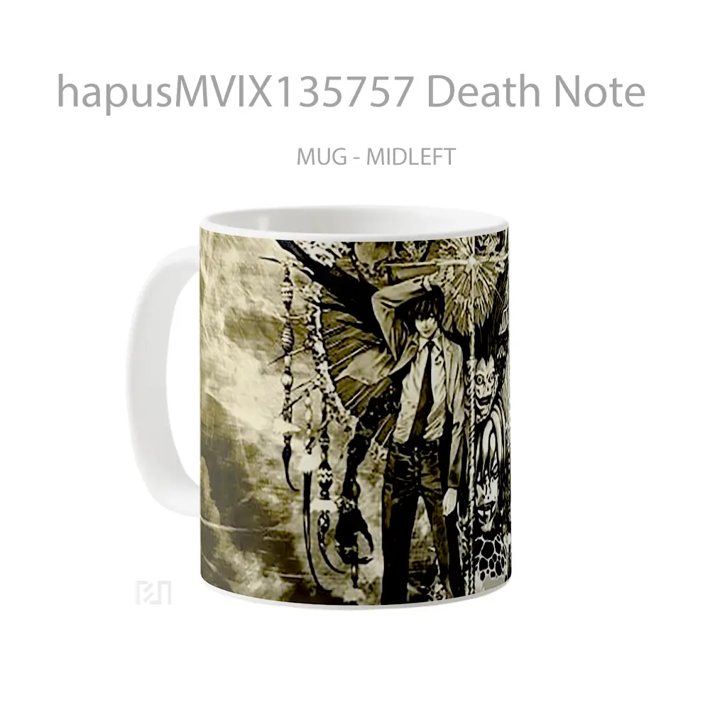 Mug Death Note Gelas Keramik Unik - All-side / Desain