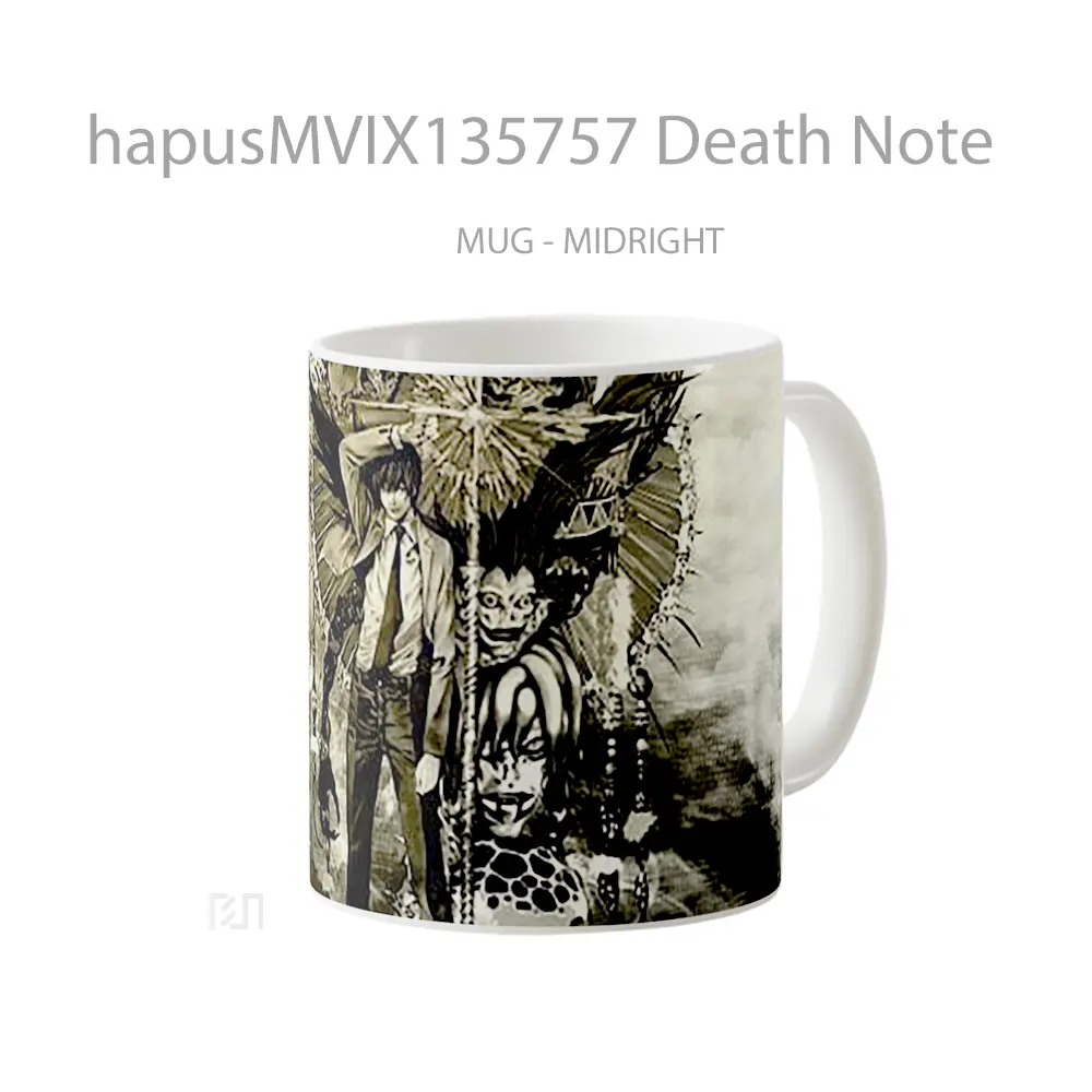 Mug Death Note Gelas Keramik Unik - All-side / Desain