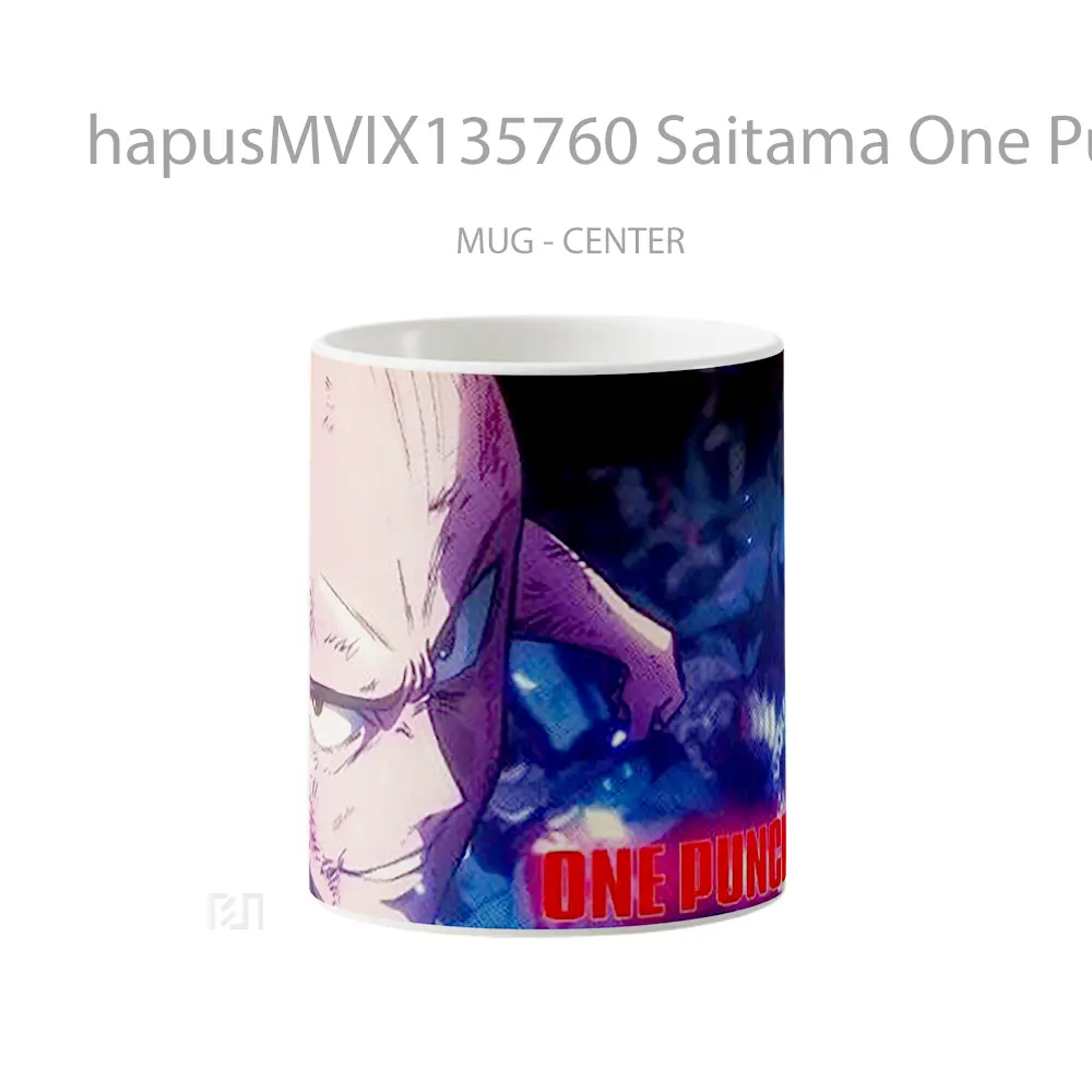 Mug Saitama One Punch Man V3 Cangkir Anime