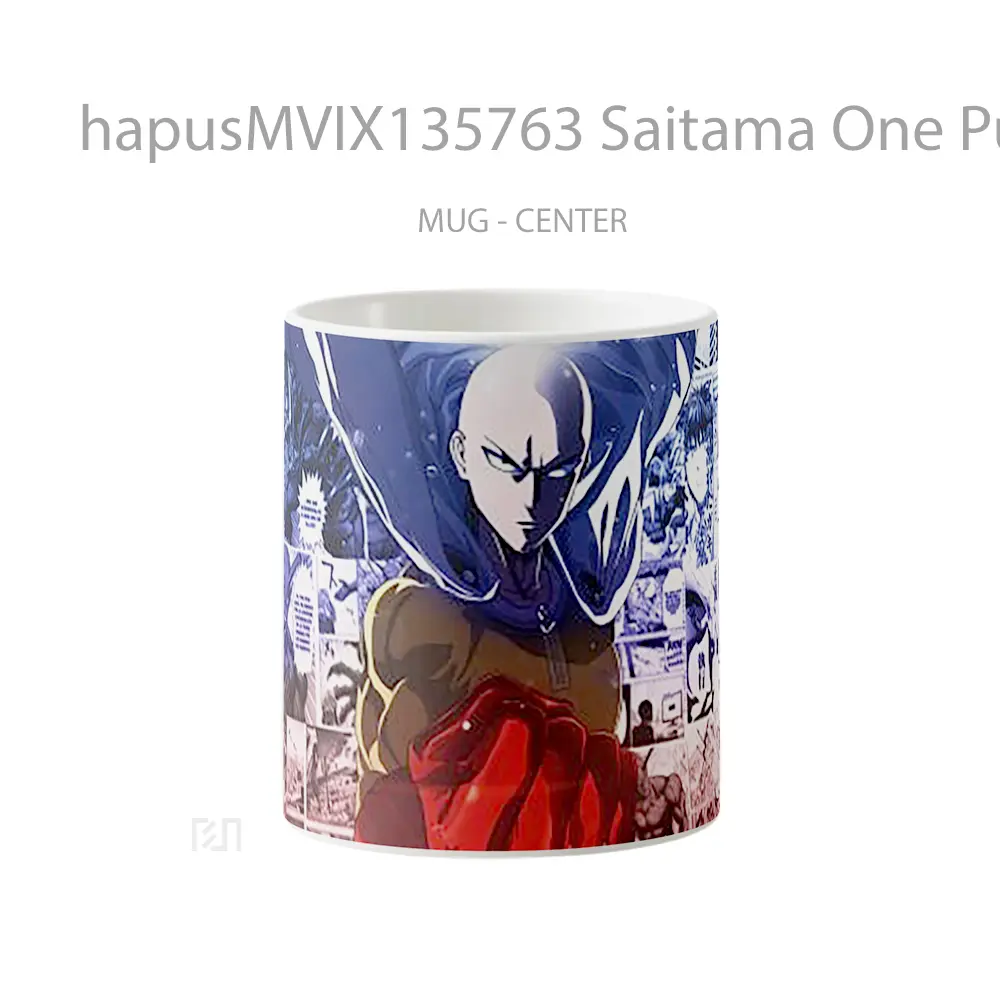 Mug Saitama One Punch Man V6 Cangkir Anime