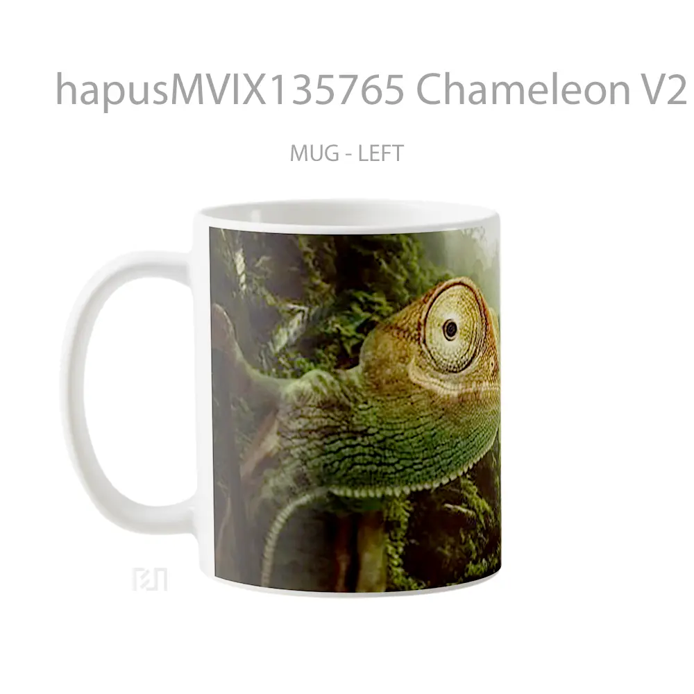 Mug Chameleon V2 Gelas Keramik Unik - All-side / Desain