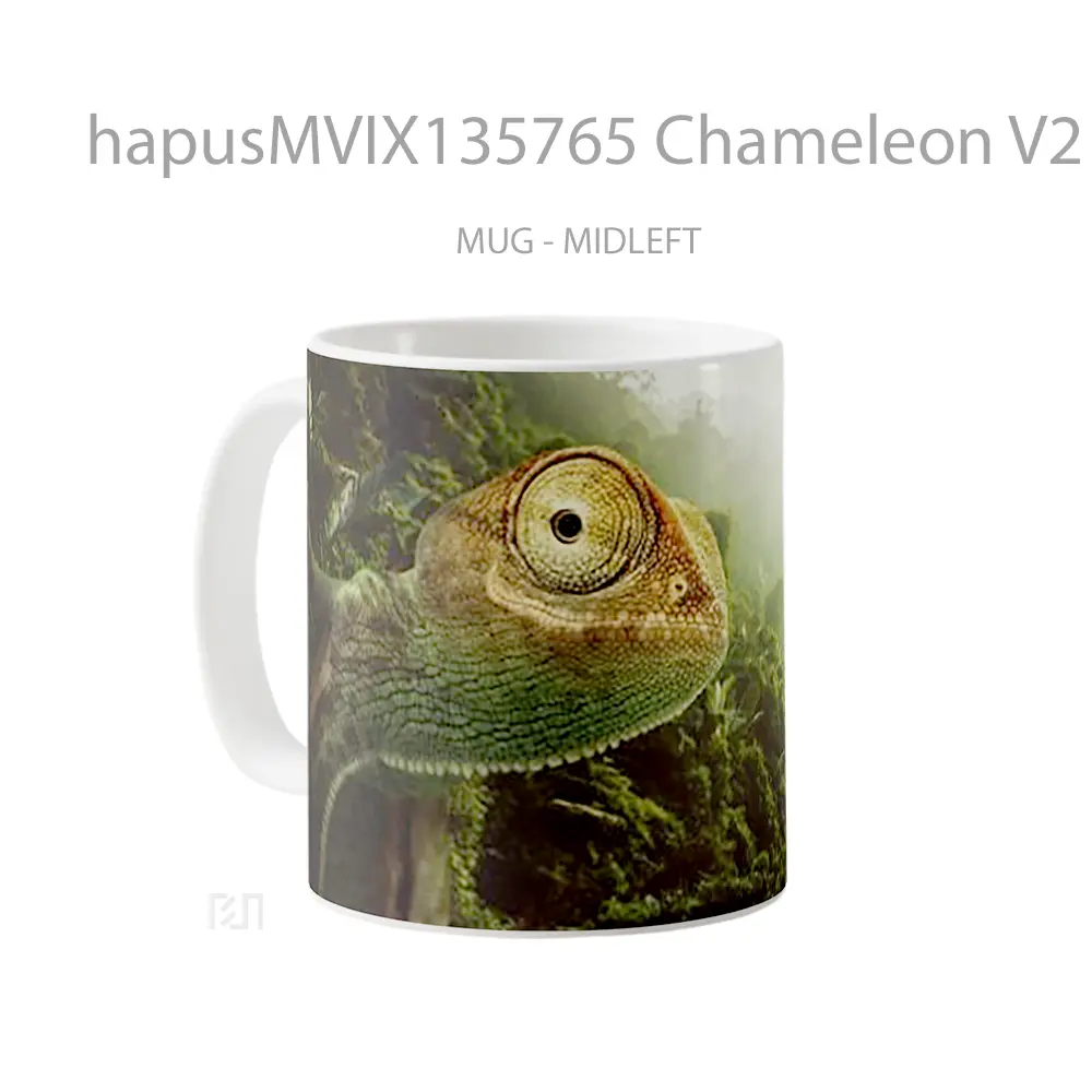 Mug Chameleon V2 Gelas Keramik Unik - All-side / Desain