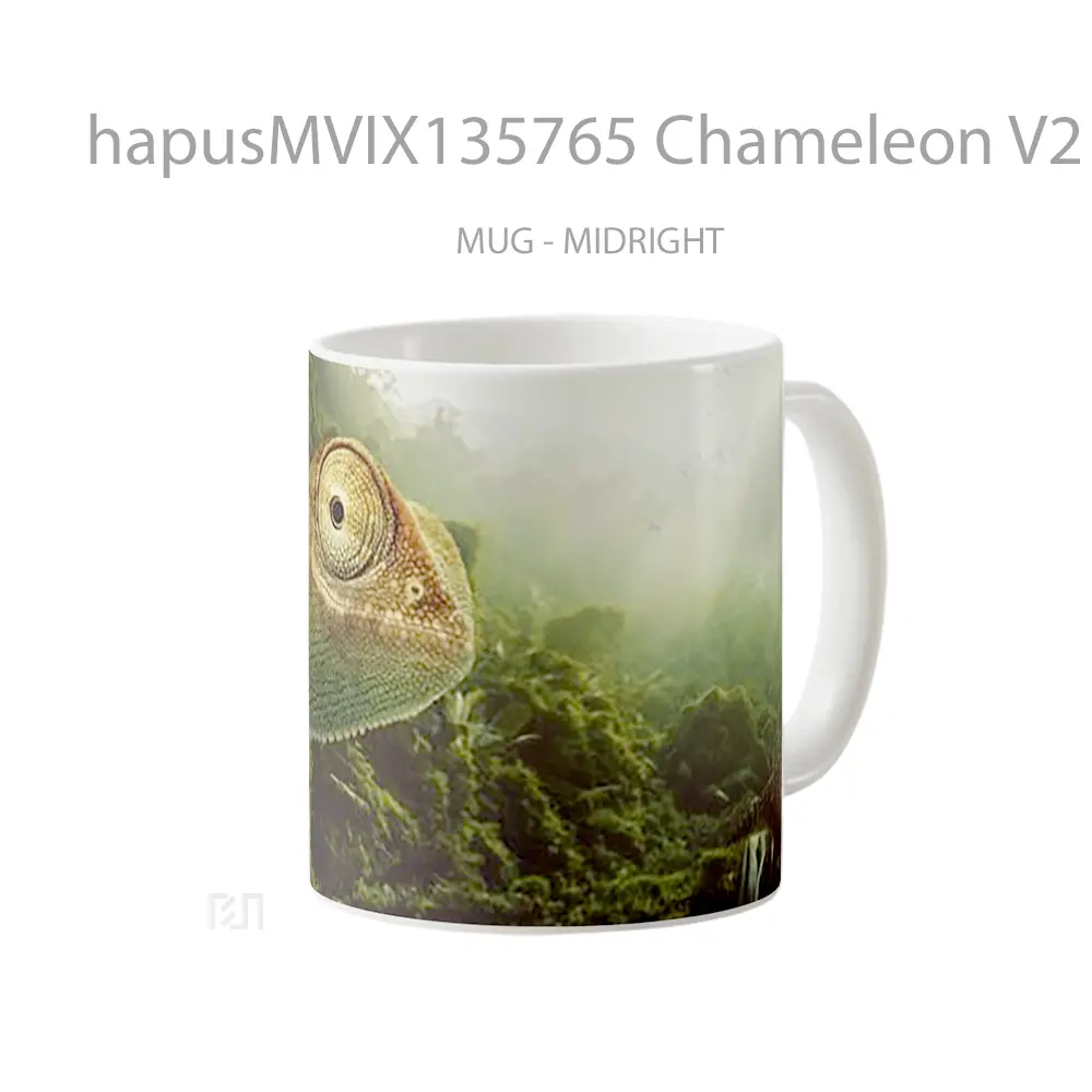 Mug Chameleon V2 Gelas Keramik Unik - All-side / Desain