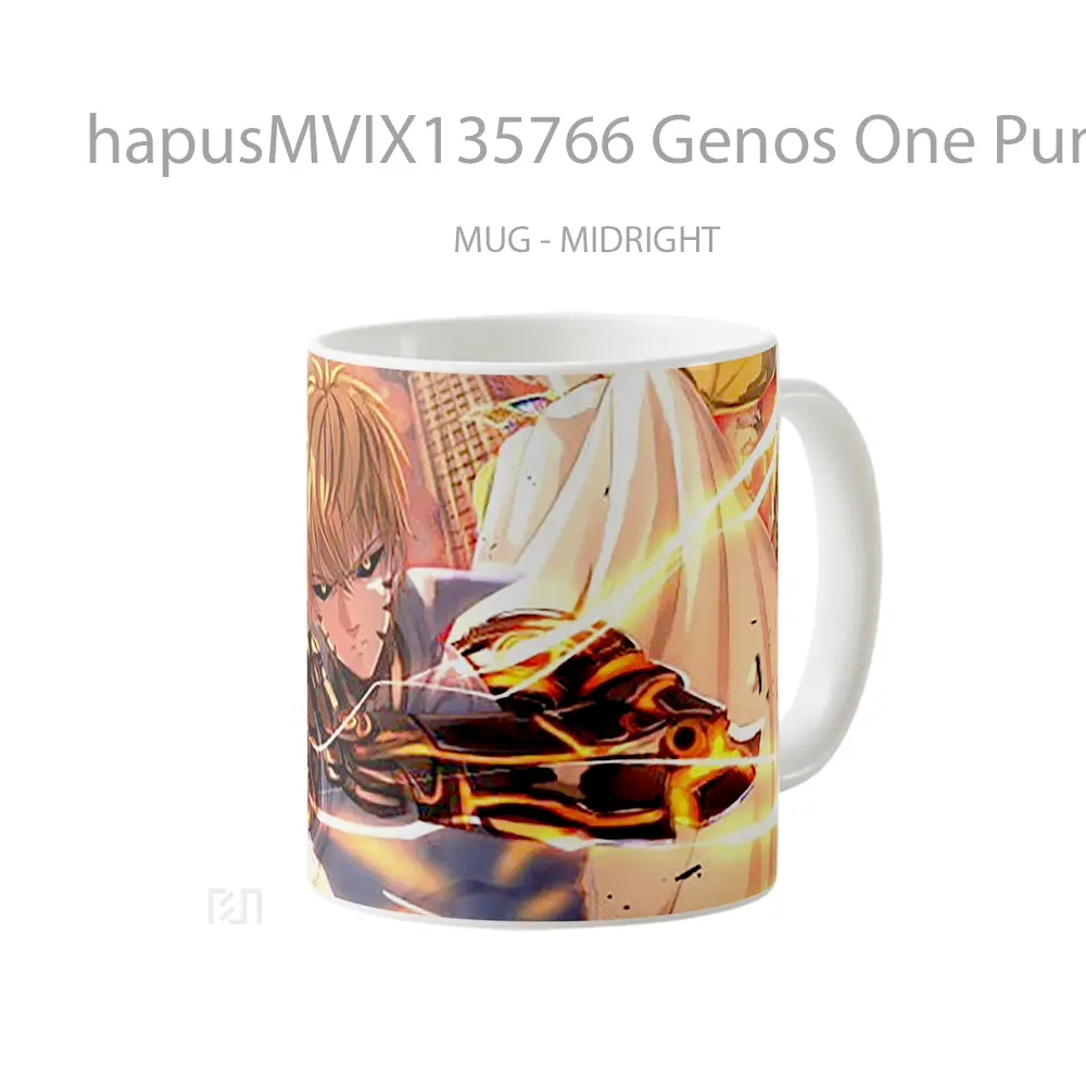 Mug Genos One Punch Man V2 Cangkir Anime - All-side / Desain