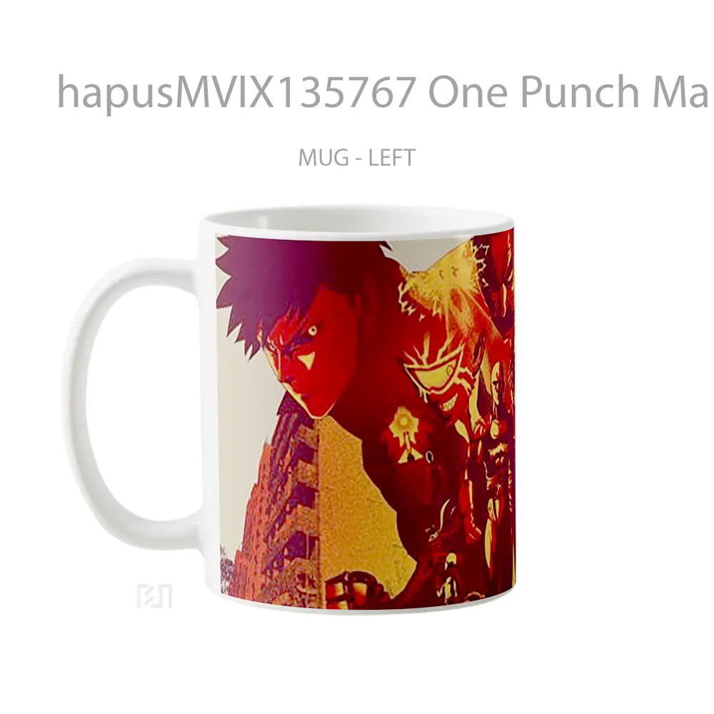 Mug One Punch Man Characters Cangkir Anime - All-side / Desain