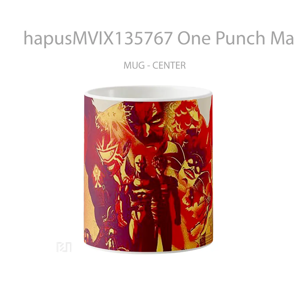 Mug One Punch Man Characters Cangkir Anime