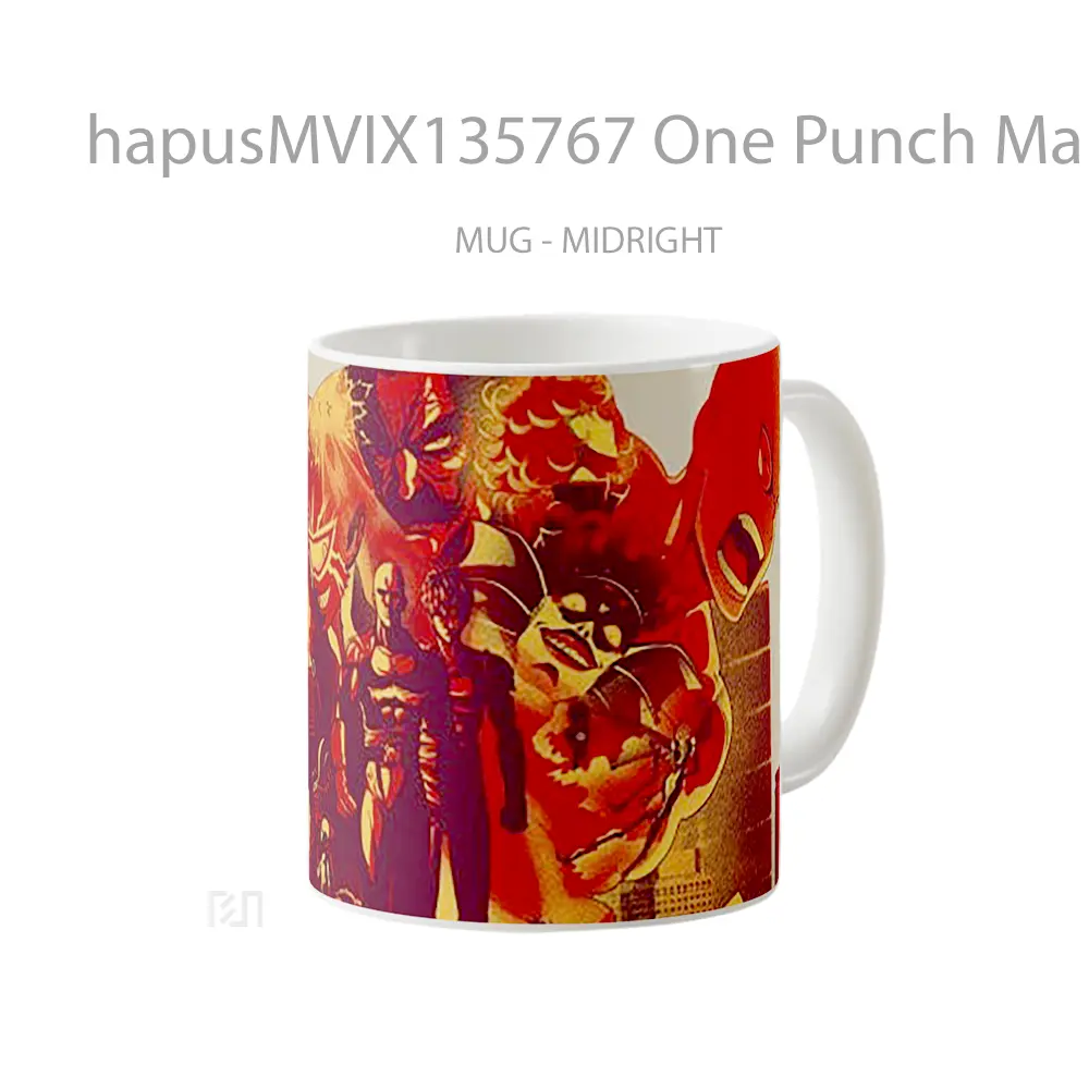 Mug One Punch Man Characters Cangkir Anime - All-side / Desain