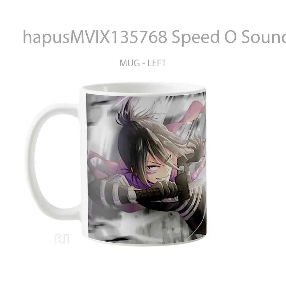 Mug Speed O Sound Sonic One Punch Man V1 Cangkir Anime - All-side / Desain