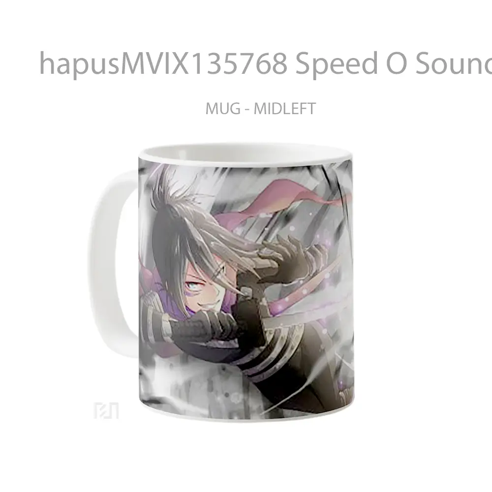 Mug Speed O Sound Sonic One Punch Man V1 Cangkir Anime - All-side / Desain