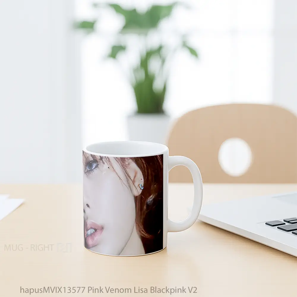 Mug Pink Venom Lisa Blackpink V2 Gelas Superhero - All-side / Desain