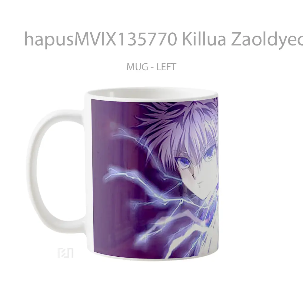 Mug Killua Zaoldyeck Hunter X Hunter Gelas Keramik Unik - All-side / Desain