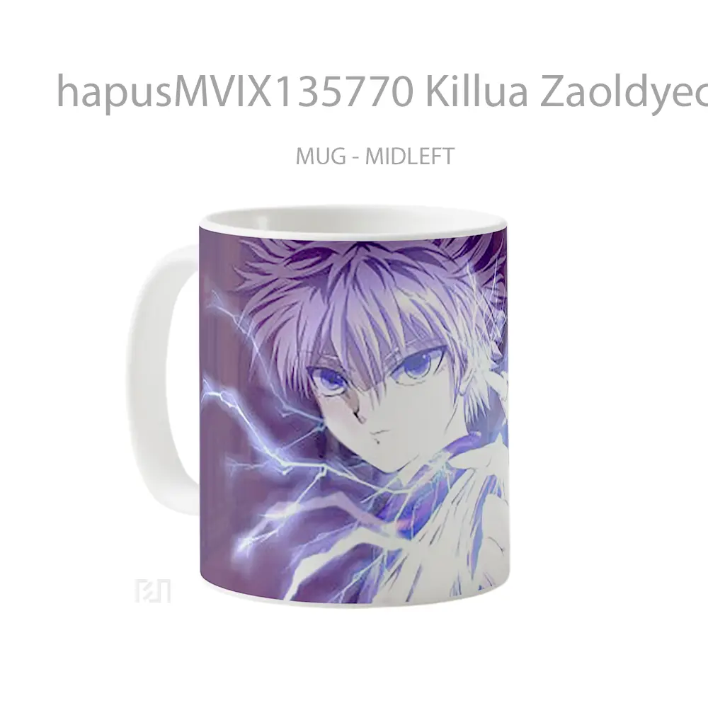 Mug Killua Zaoldyeck Hunter X Hunter Gelas Keramik Unik - All-side / Desain